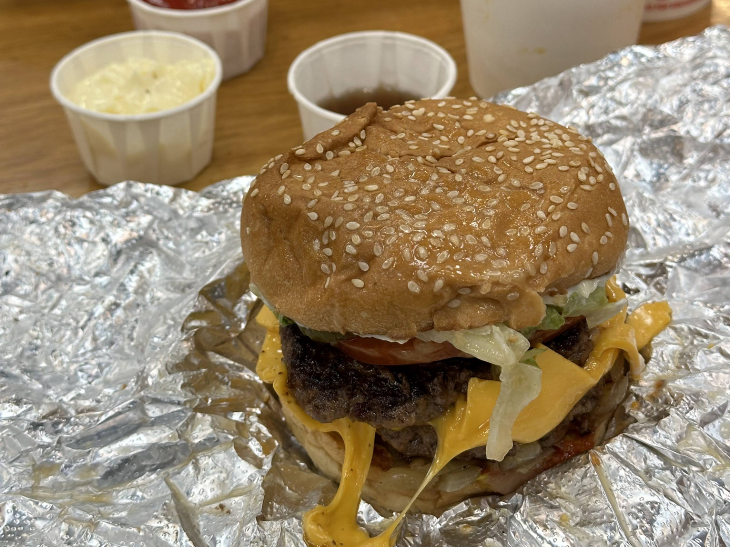 Five Guys Burgers and Fries Cheeseburger