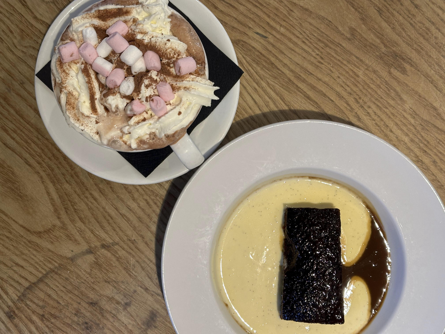 Hallmark Jewellers & The Wine Garden Hot Chocolate and Sticky Toffee Pudding