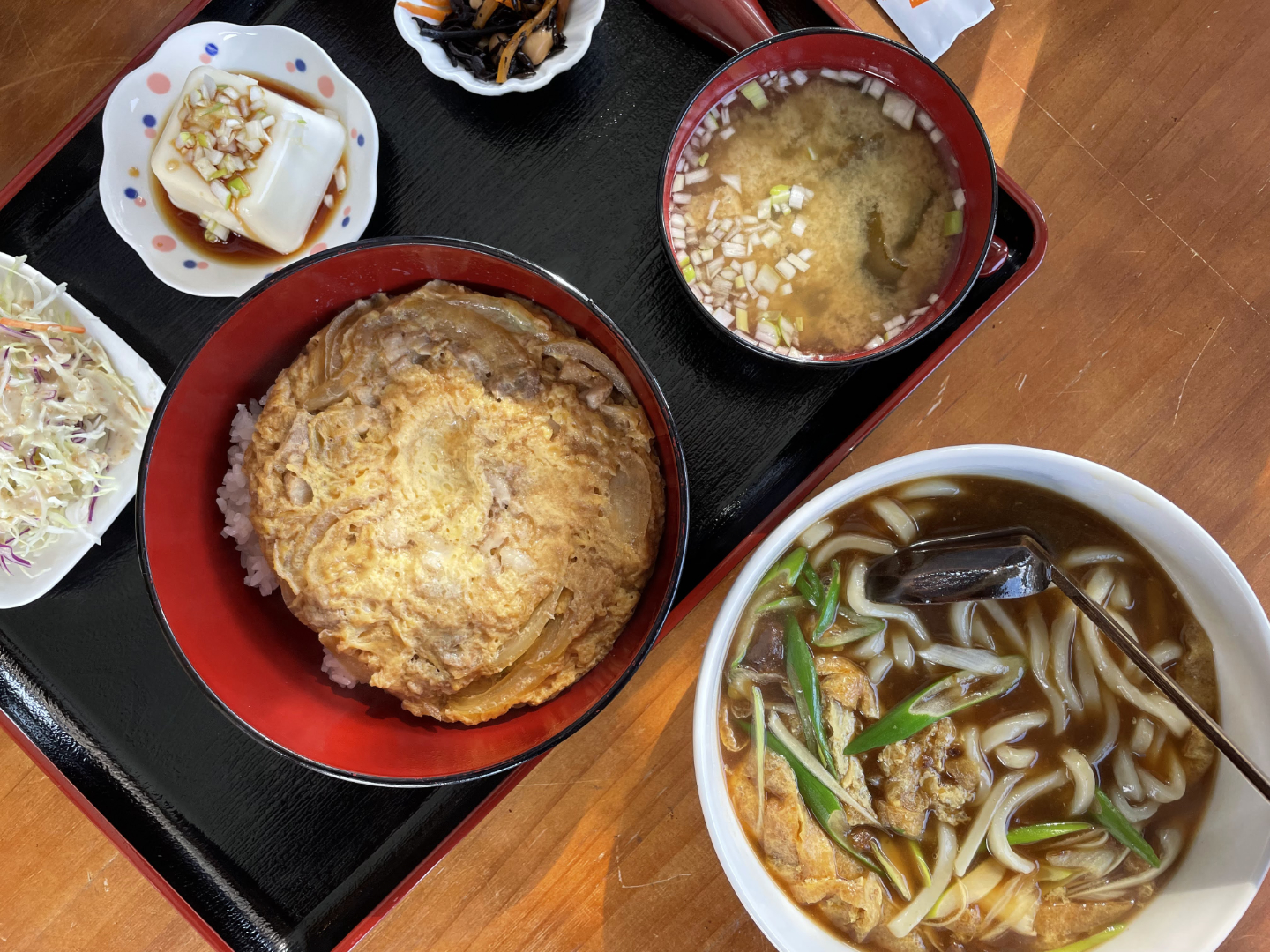 Sansuien Oyakudon and Udon