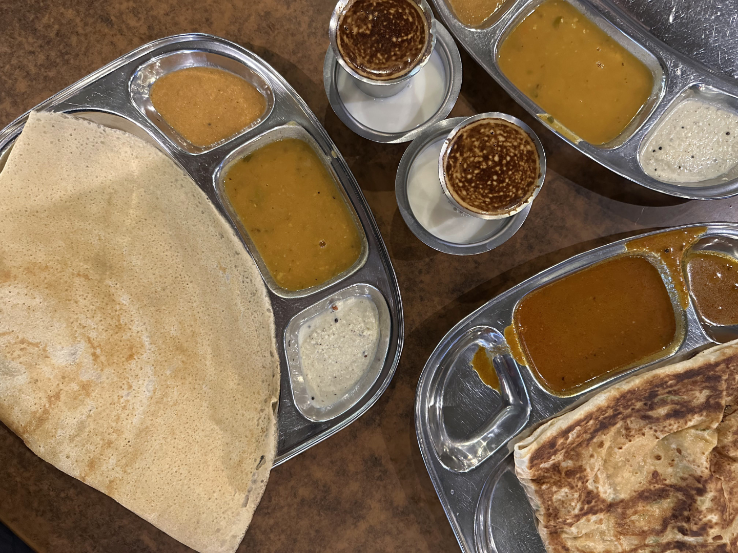 Sri Ananda Bahwan Restaurant Macalister Thosai, Roti, and Madras Coffee