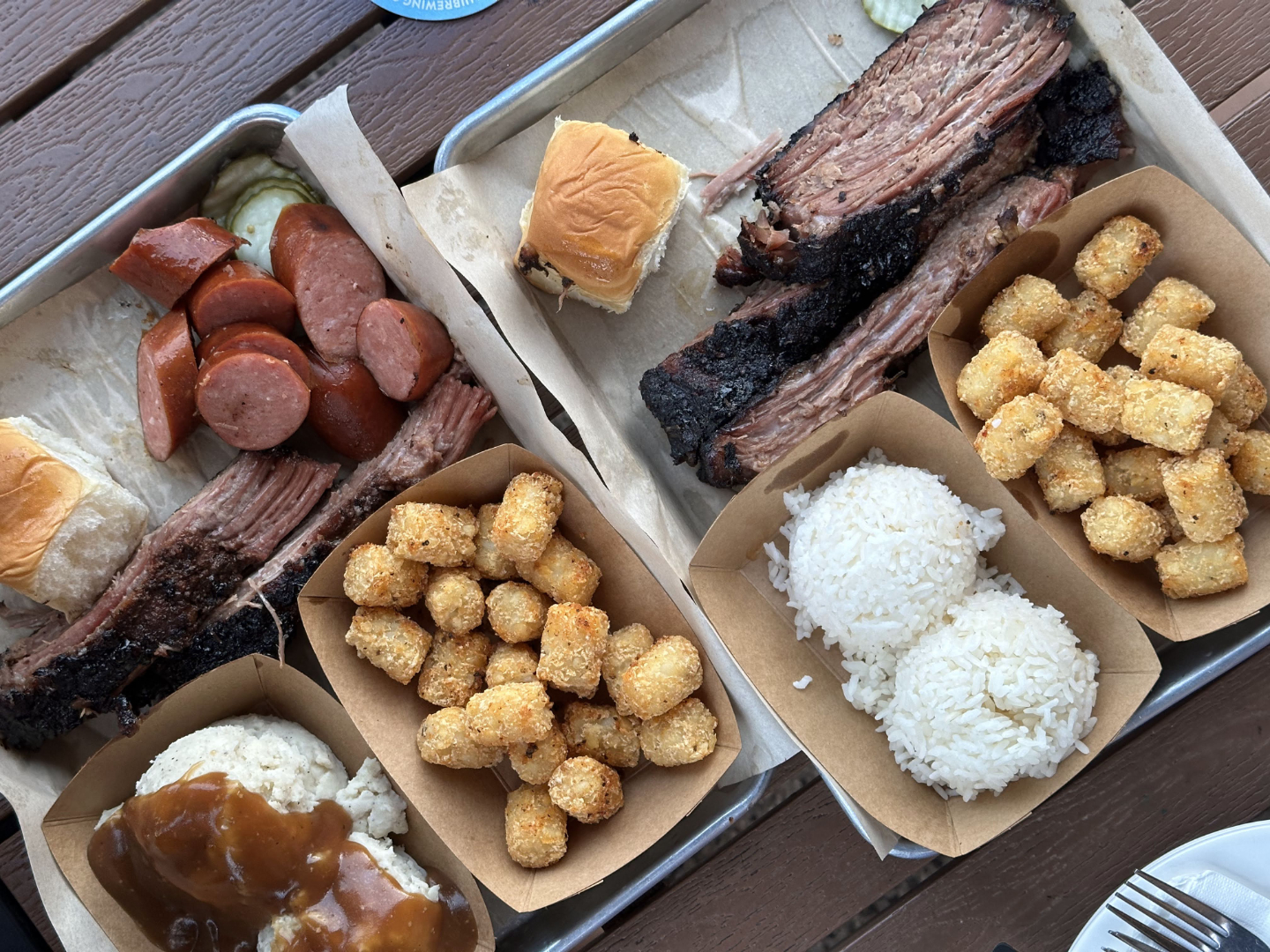 TEX 808 BBQ + Brews Brisket Plate