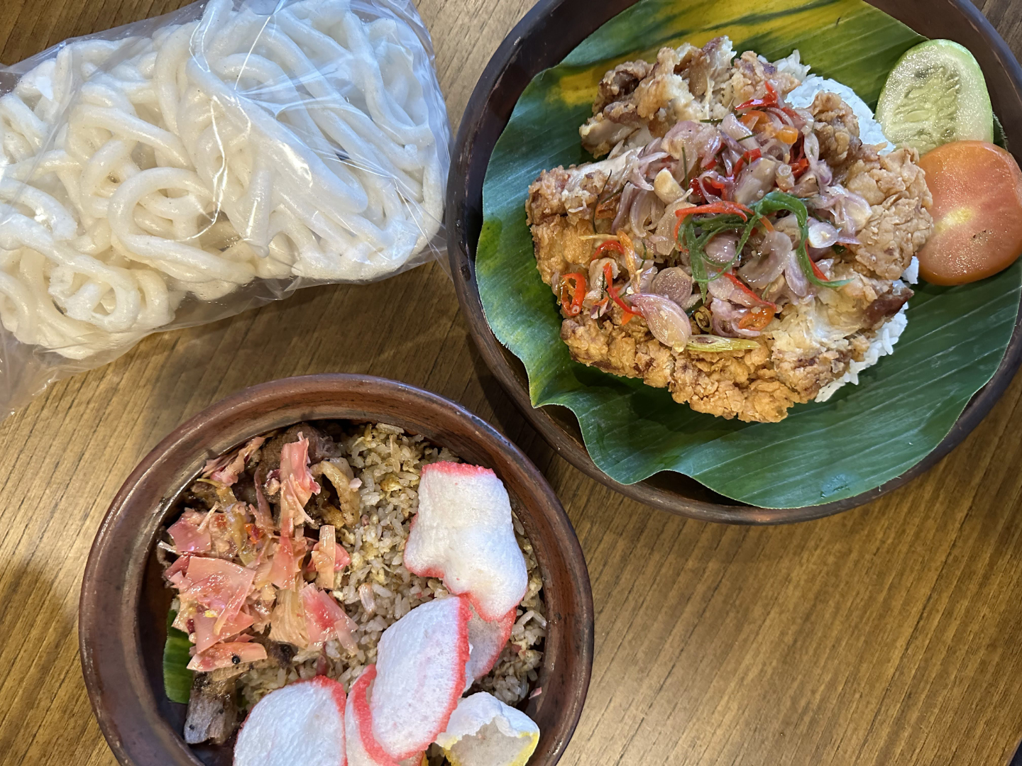 The People's Cafe Nasi Goreng Sei Kecombrang and Ayam Geprek