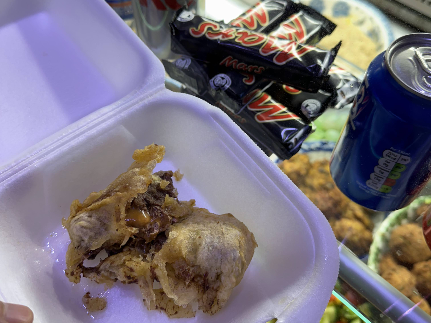 Yum Yum Kurdish Kebab House Deep-Fried Mars Bar
